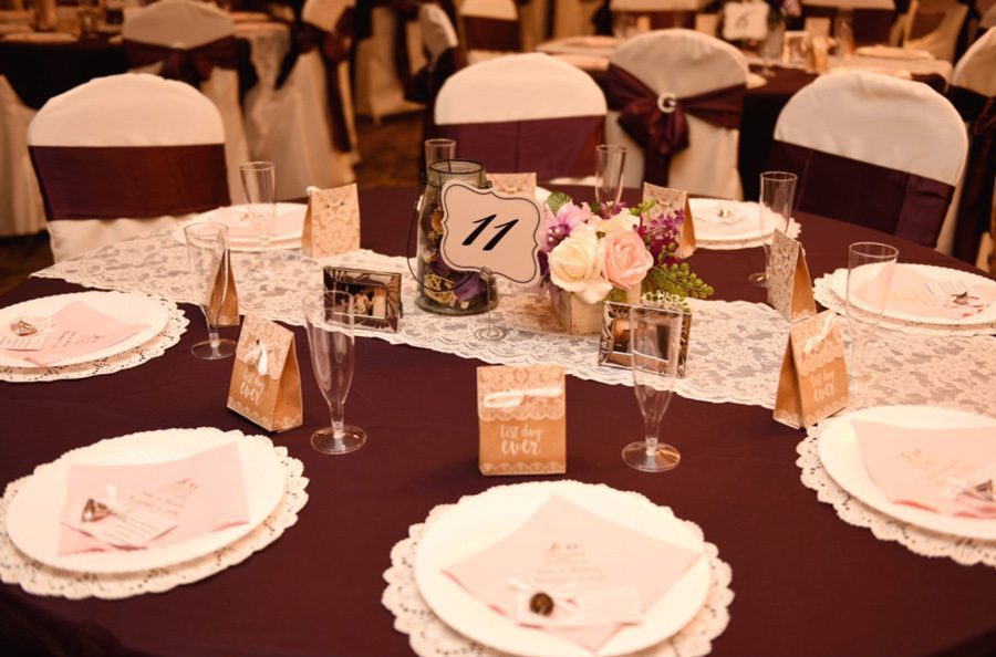 Forge Valley Event Center | Hendersonville, Brevard, Asheville | receptions, table 11 with place settings