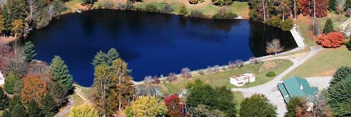 Forge Valley Event Center | Hendersonville, Brevard, Asheville | aerial shot of the event center